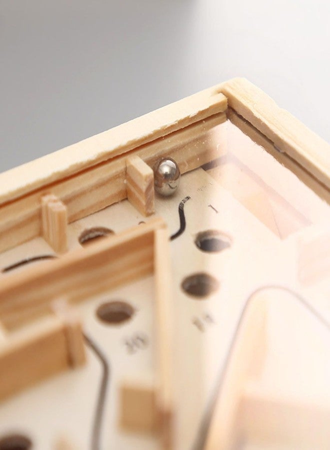 UPBEAT Classic Wooden Labyrinth Game with Arrow Mark I Challenging Maze Puzzle for Kids and Adults I Hand-Eye Coordination I Focus I Wooden Labyrinth Game I Wooden Brain Teaser I Gift I Birthday - Image 5